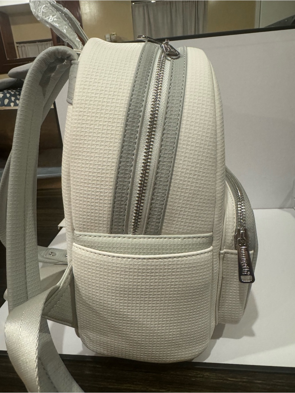 Loungefly Baymax-Inspired Mini Backpack - White with Silver Accents - Picture 6 of 8